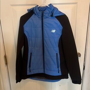 New Balance Blue and Black Hooded Jacket